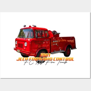 1961 Jeep Forward Control FC 170 Fire Truck Posters and Art